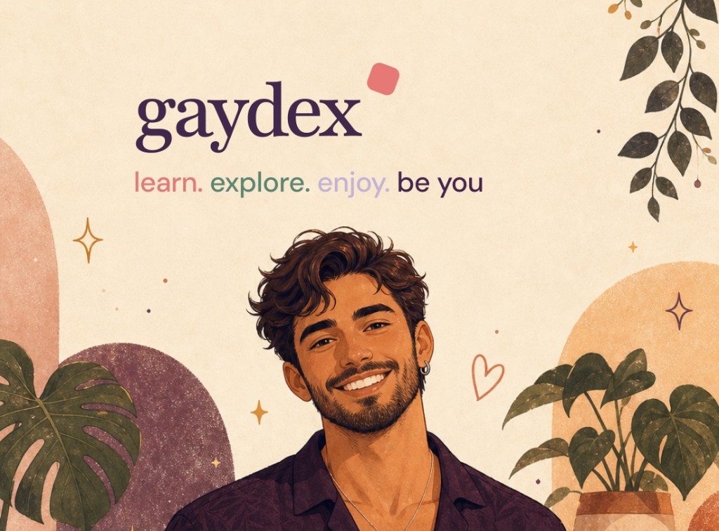 gaydex brand portrait — learn, explore, enjoy, be you