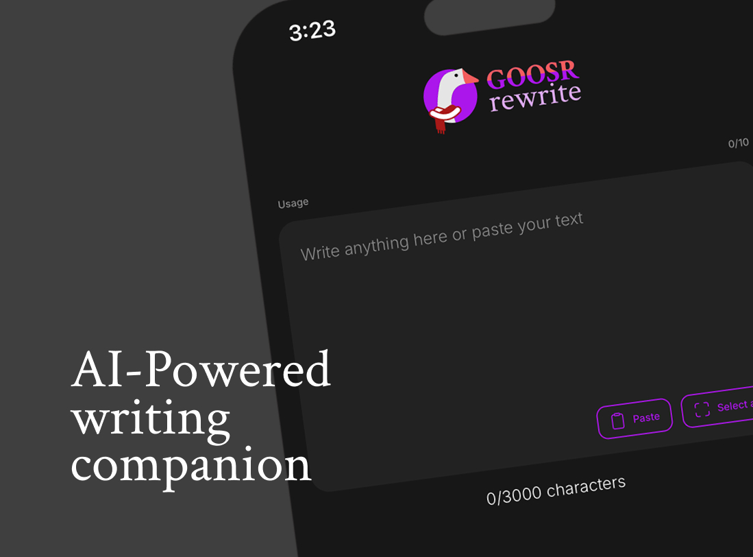 Goosr Rewrite preview